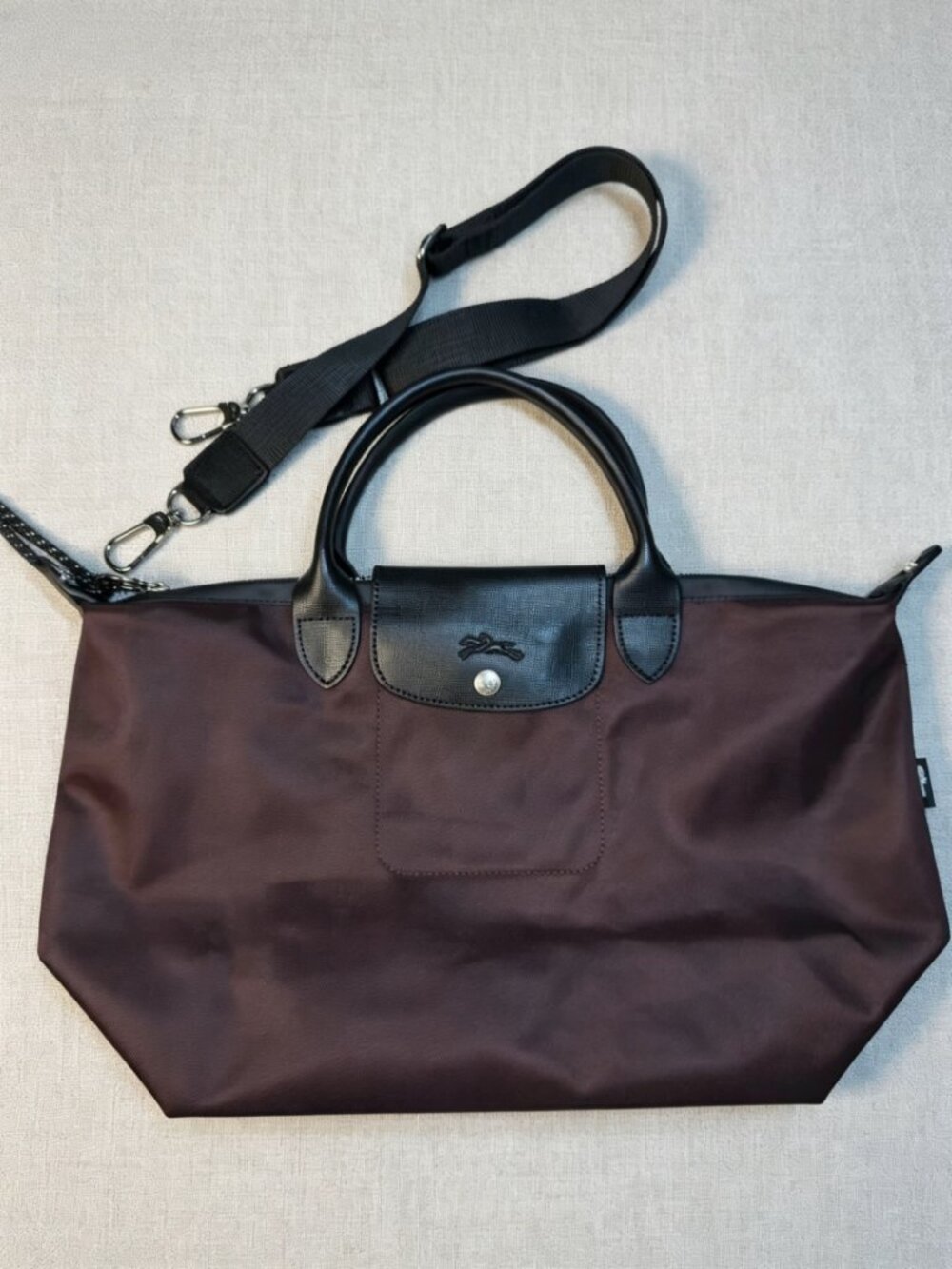 Longchamp Le Pliage Energy Cocoa Top Handle Bag